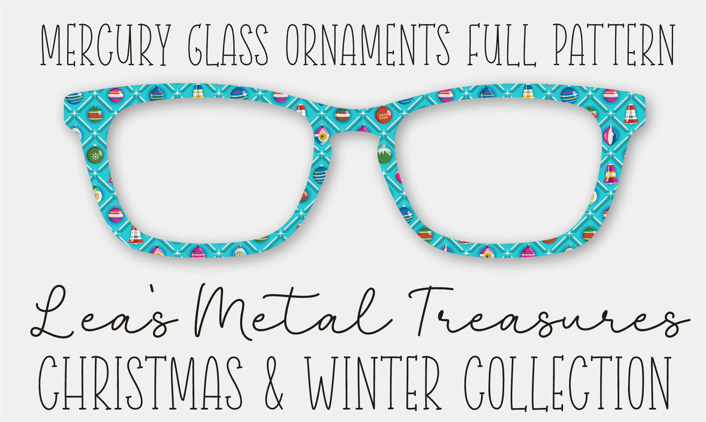 Mercury Glass Ornaments FULL PATTERN Eyewear Frame Toppers