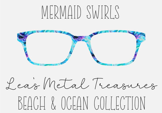 MERMAID SWIRLS Eyewear Frame Toppers COMES WITH MAGNETS