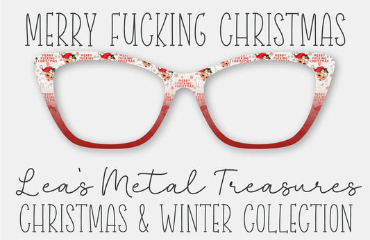 Merry Fing Christmas Eyewear Frame Toppers COMES WITH MAGNETS