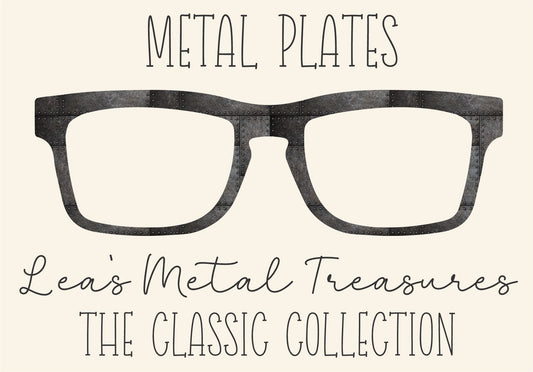 METAL PLATES Eyewear Frame Toppers COMES WITH MAGNETS