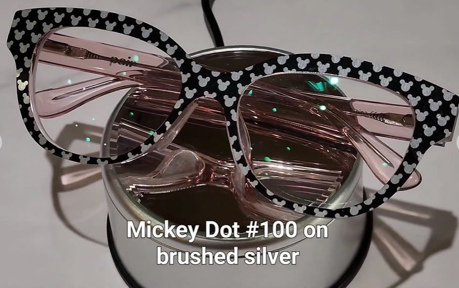 MICKEY DOT #100 Eyewear Frame Toppers COMES WITH MAGNETS