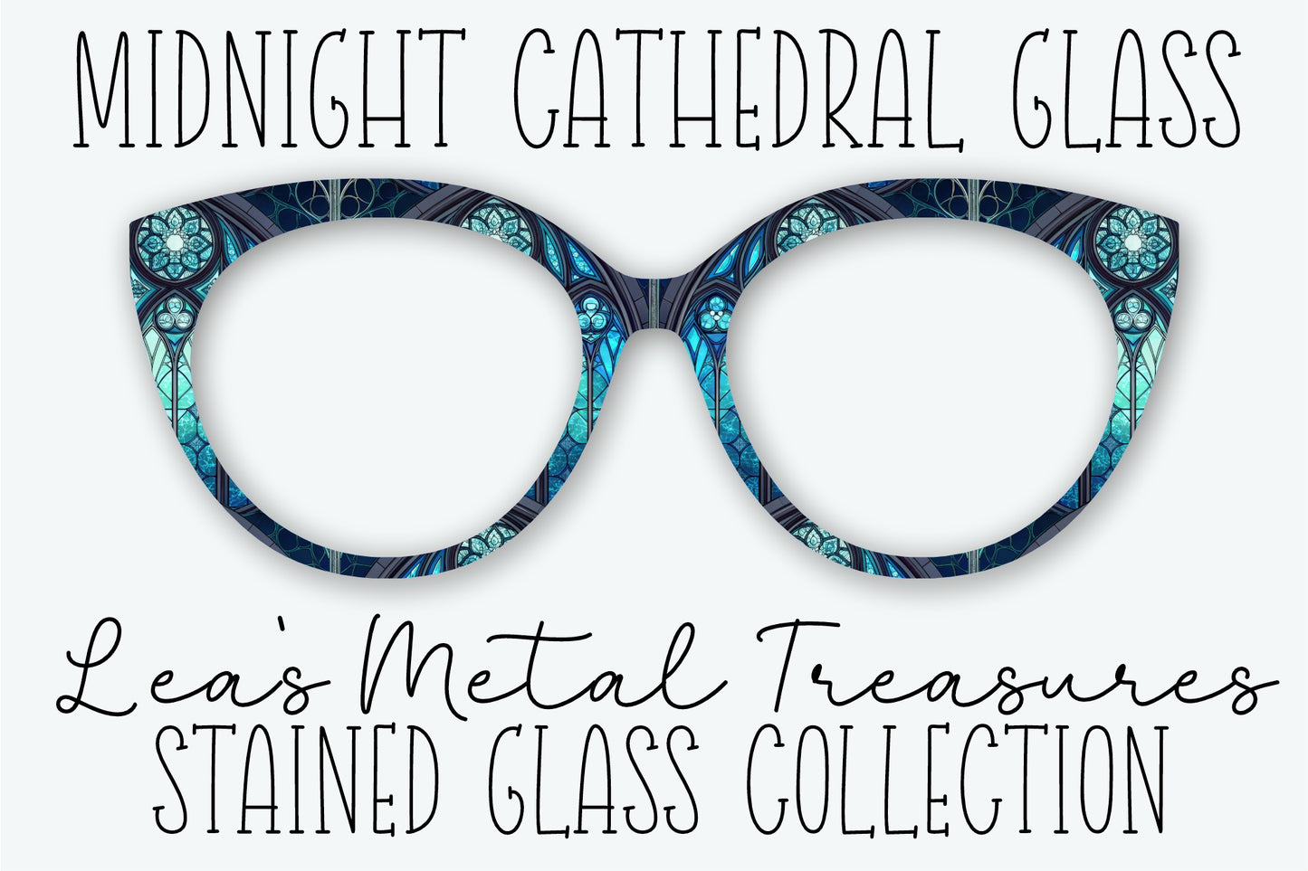 Midnight Cathedral Glass Eyewear Frame Toppers