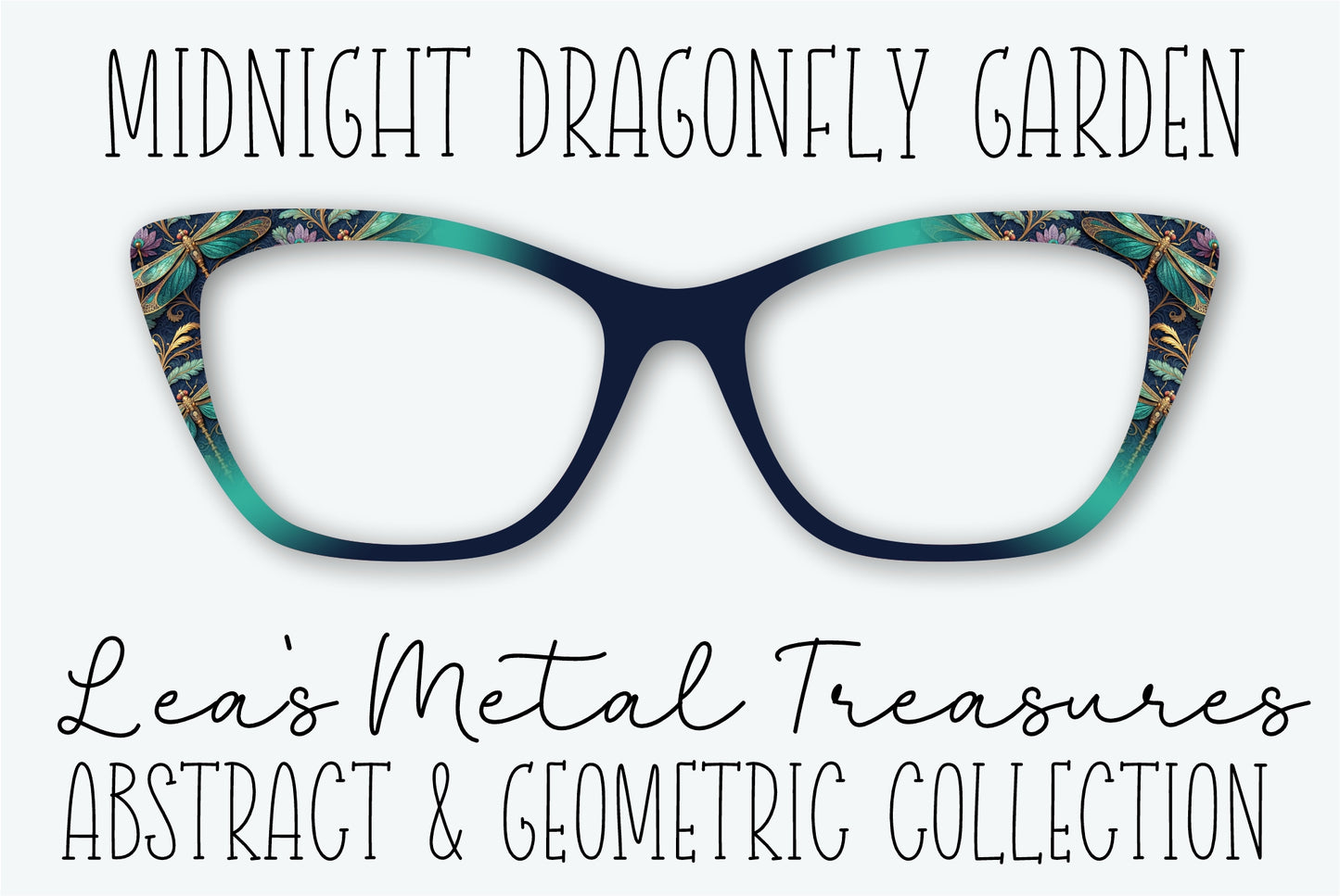 MIDNIGHT DRAGONFLY GARDEN Eyewear Frame Toppers