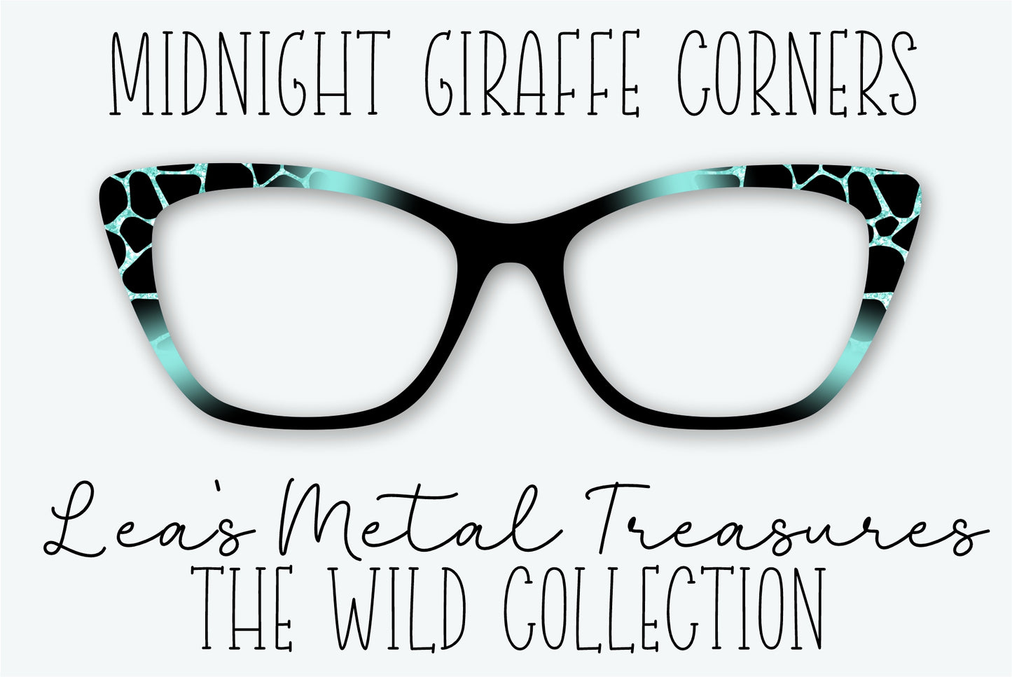 Midnight Giraffe Corners Eyewear Frame Toppers
