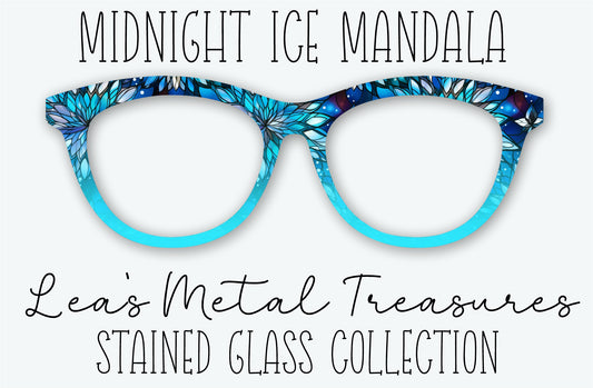Midnight Ice Mandala Eyewear Frame Toppers