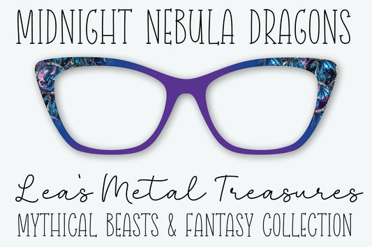 Midnight Nebula Dragons Eyewear Frame Toppers