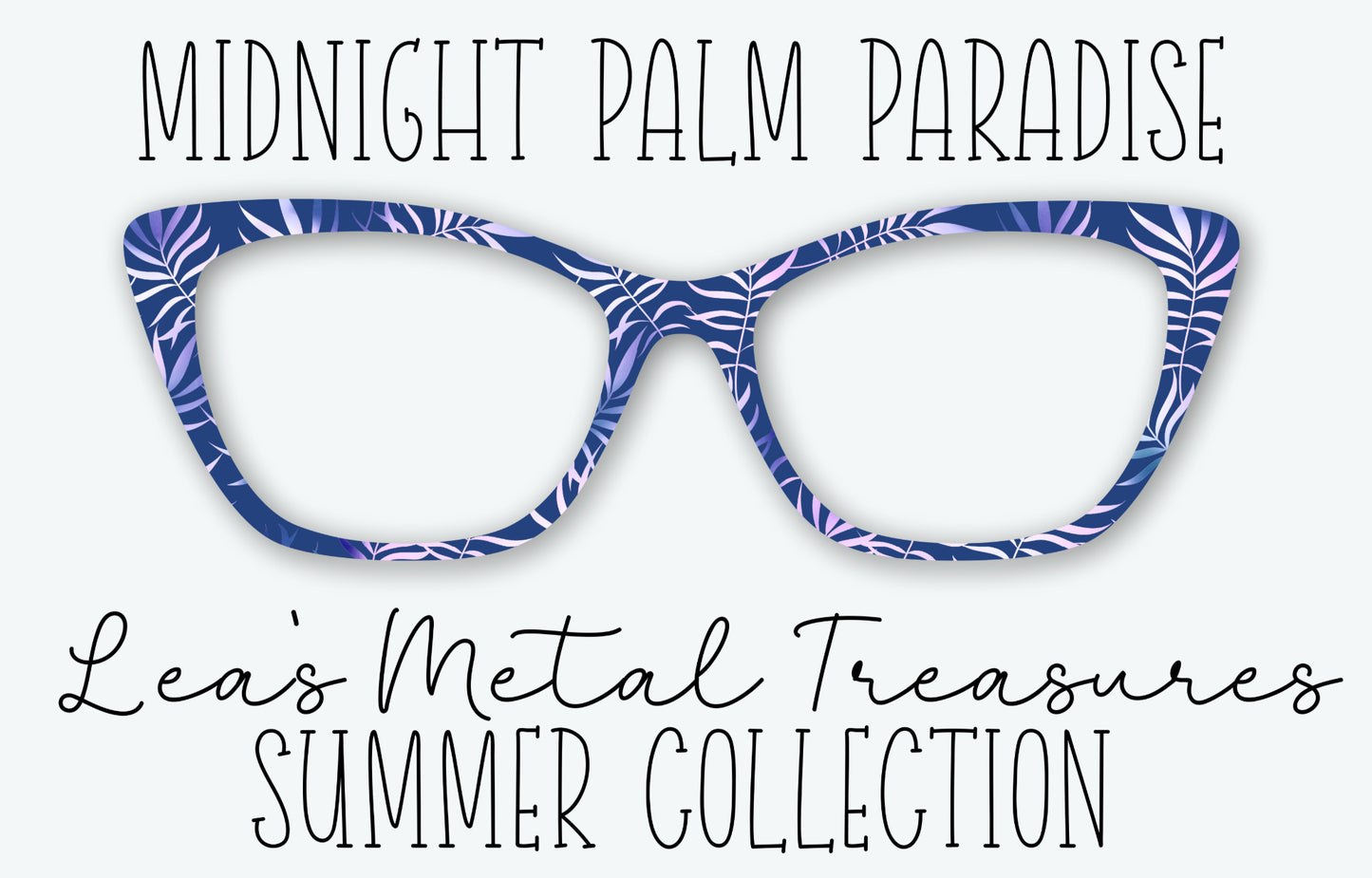 Midnight Palm Paradise Eyewear Frame Toppers