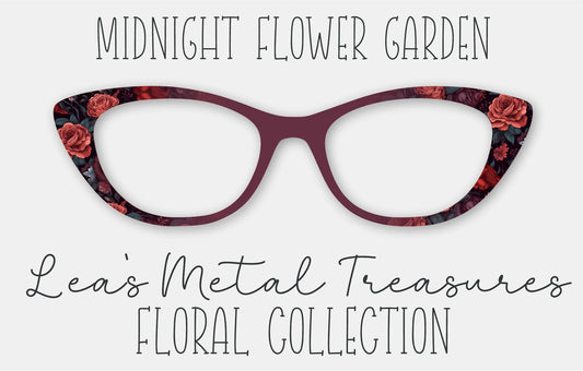 Midnight Flower Garden • Magnetic Eyeglasses Toppers