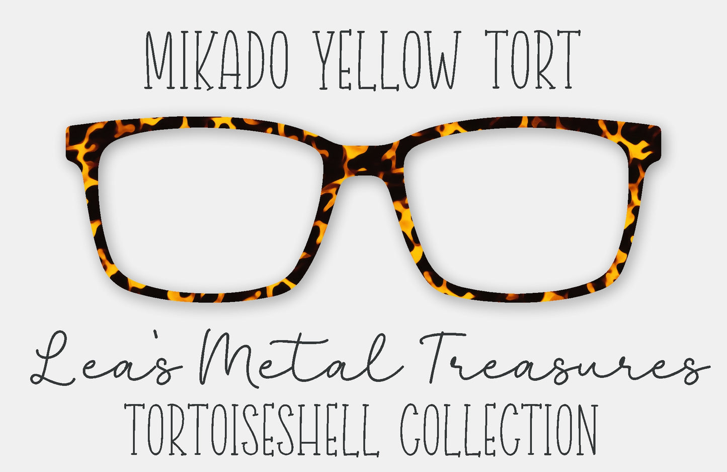 Mikado Yellow Tort Eyewear Frame Toppers