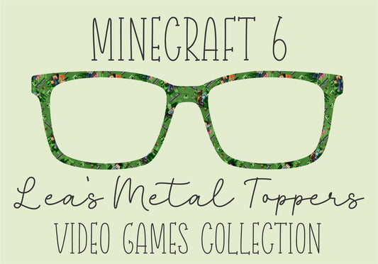 MINECRAFT 6 Eyewear Frame Toppers COMES WITH MAGNETS