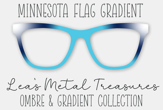 Minnesota Flag Gradient Eyewear Frame Toppers