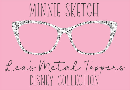 MINNIE SKETCH Eyewear Frame Toppers COMES WITH MAGNETS