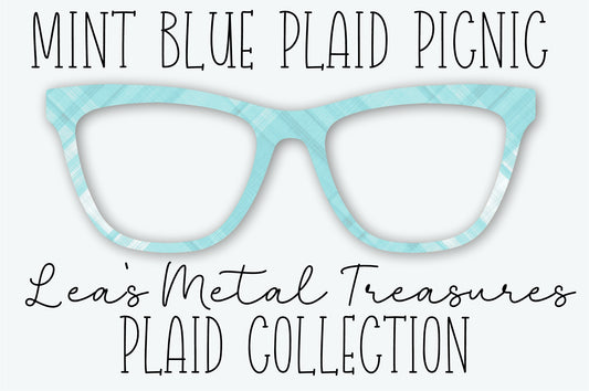 MINT BLUE PLAID PICNIC Eyewear Frame Toppers SEPTEMBER 2026 TOPPER OF THE MONTH