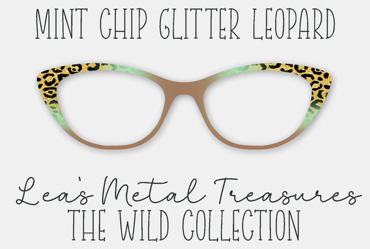 Mint Chip Leopard Eyewear Frame Toppers
