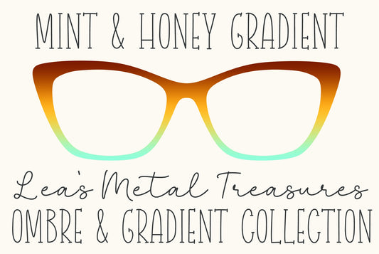 Mint and Honey Gradient Eyewear Frame Toppers COMES WITH MAGNETS