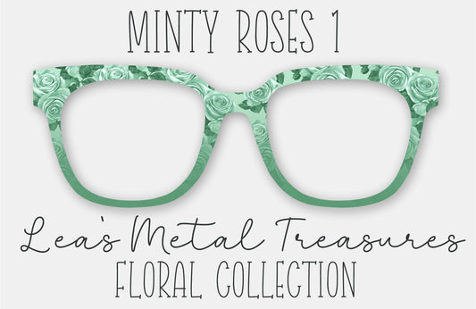 Minty Roses 1 • Magnetic Eyeglasses Topper
