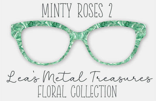 Minty Roses 2 • Magnetic Eyeglasses Topper