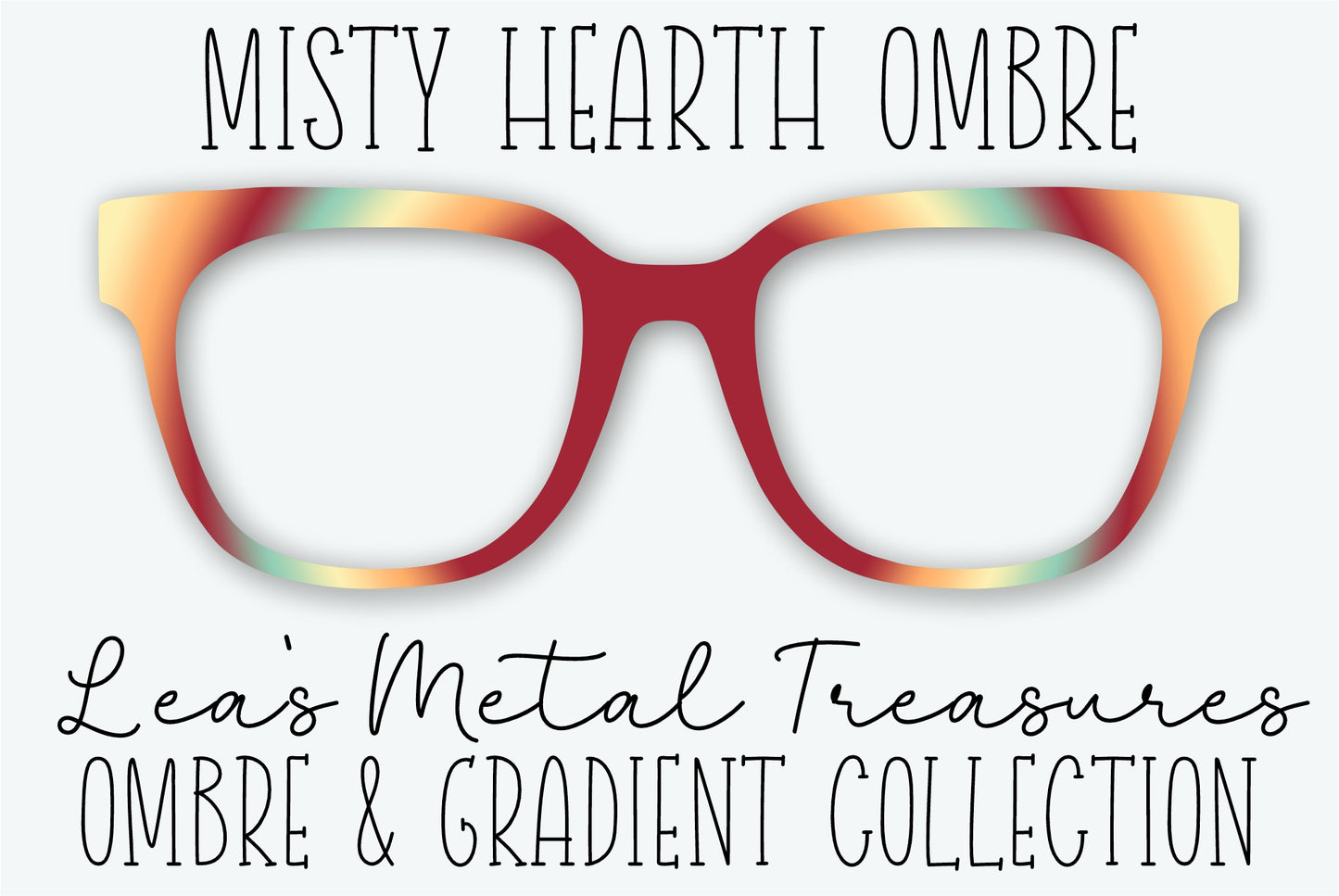 Misty Hearth Ombre Eyewear Frame Toppers