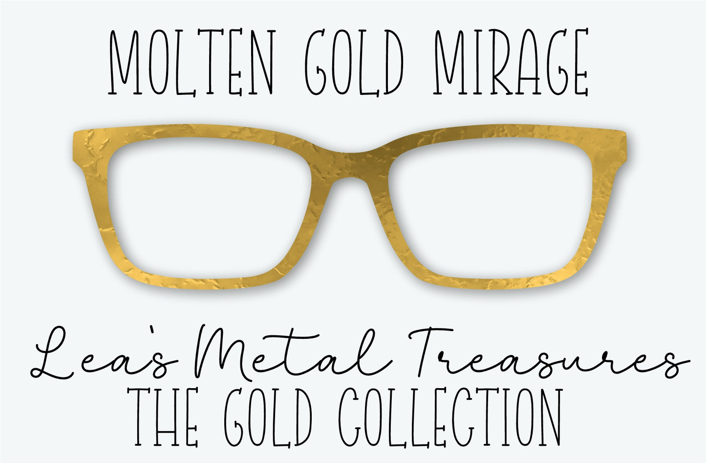 Molten Gold Mirage Eyewear Frame Toppers