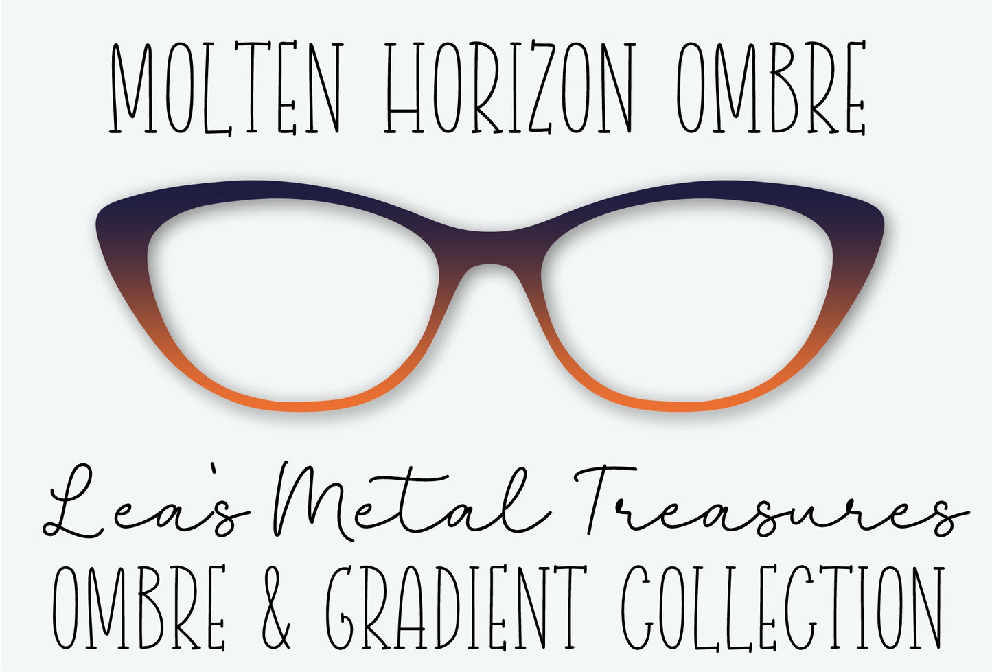 Molten Horizon Ombre Eyewear Frame Toppers