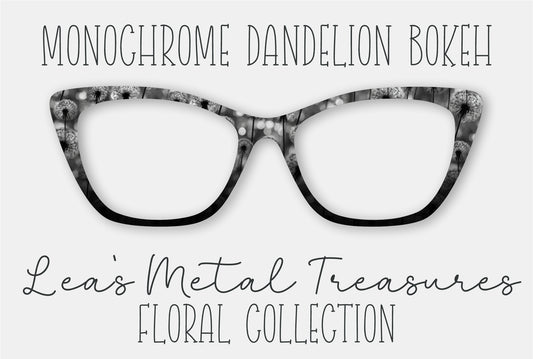 Monochrome Dandelion Bokeh Eyewear Frame Toppers