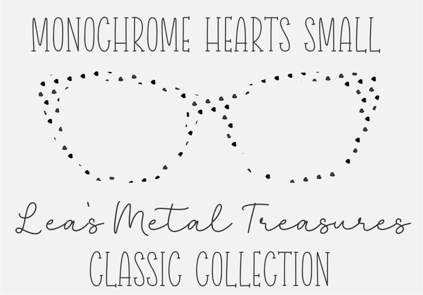 MONOCHROME HEARTS SMALL Eyewear Frame Toppers