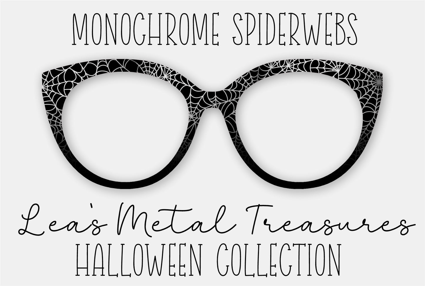 Monochrome Spiderwebs Eyewear Frame Toppers