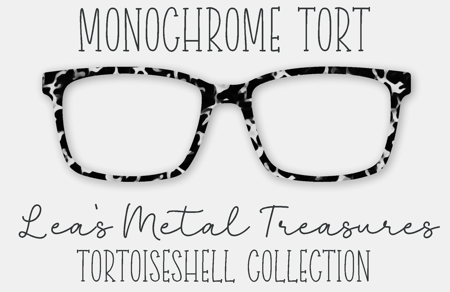Monochrome Tort Eyewear Frame Toppers