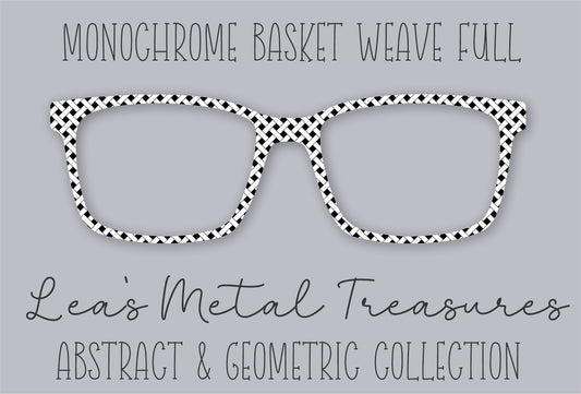 Monochrome Basketweave Full • Magnetic Eyeglasses Toppers