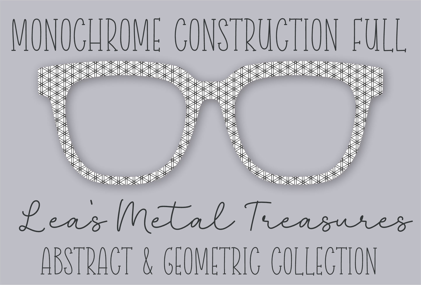 Monochrome Construction Full • Magnetic Eyeglasses Toppers