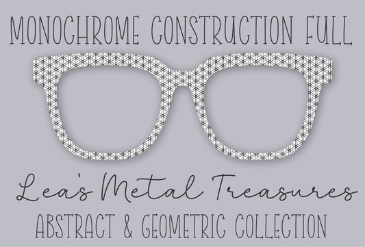 Monochrome Construction Full • Magnetic Eyeglasses Toppers