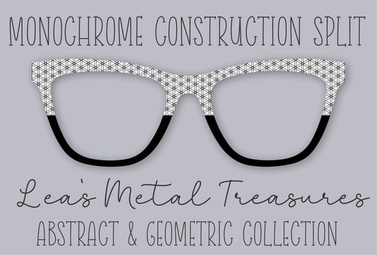 Monochrome Construction Split • Magnetic Eyeglasses Toppers