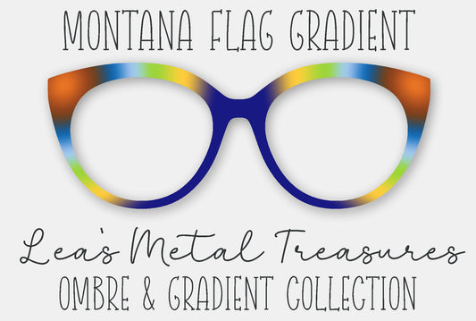 Montana Flag Gradient Eyewear Frame Toppers