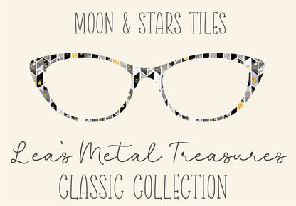 MOON AND STARS TILE Eyewear Frame Toppers COMES WITH MAGNETS