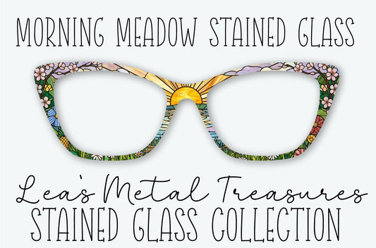 Morning Meadow Stained Glass Eyewear Frame Toppers