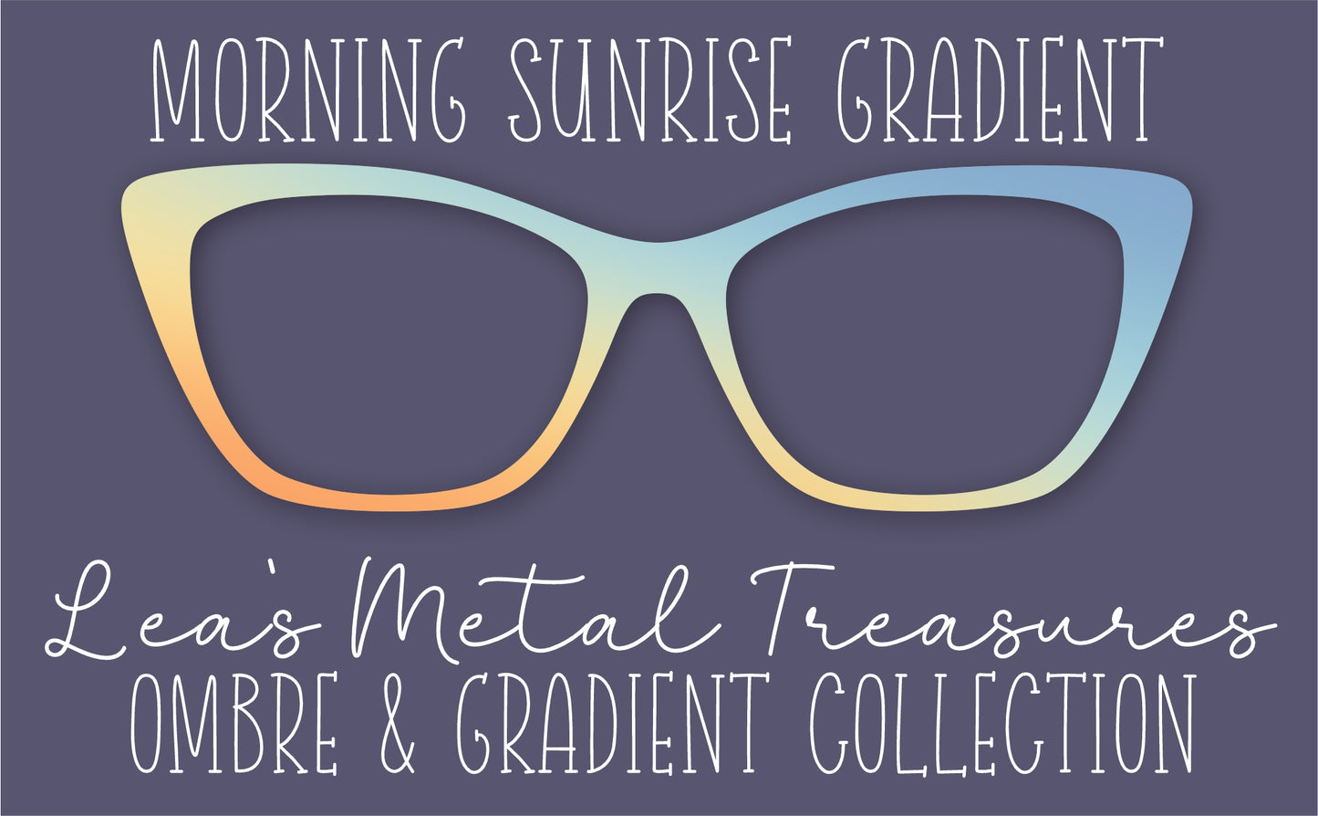 Morning Sunrise Gradient Eyewear Frame Toppers