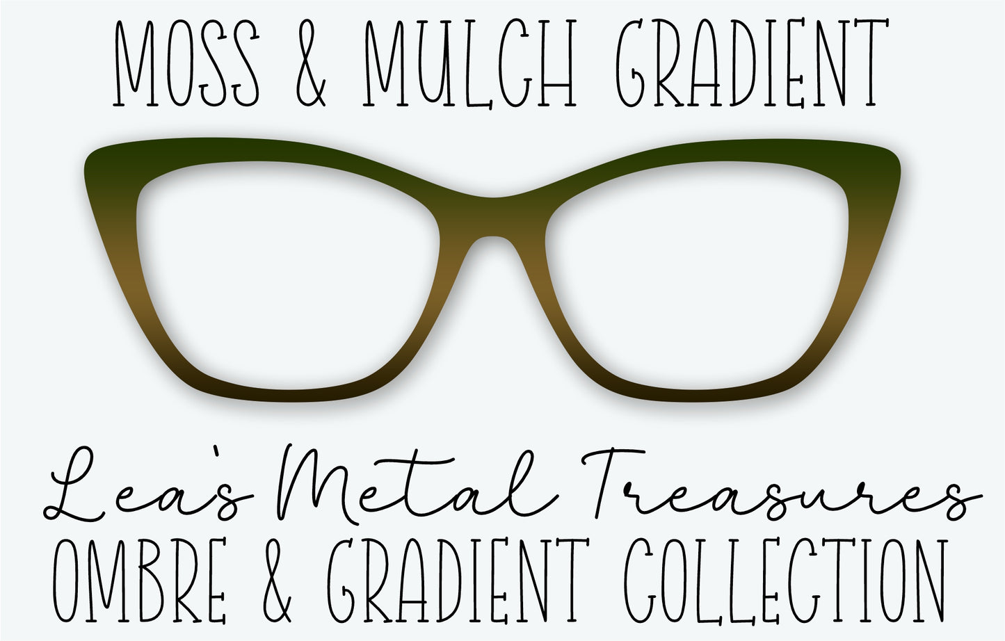 Moss and Mulch Gradient Eyewear Frame Toppers
