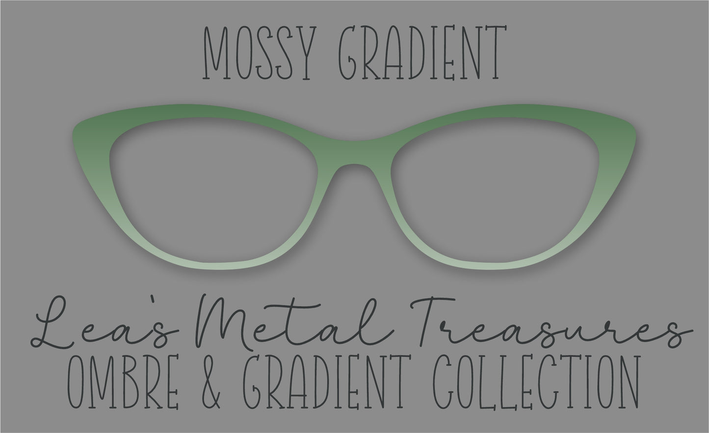 Mossy Gradient Eyewear Frame Toppers COMES WITH MAGNETS