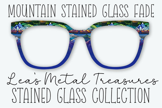 MOUNTAIN STAINED GLASS FADE Eyewear Frame Toppers
