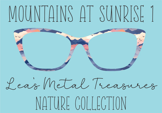 Mountains at Sunrise 1  Eyewear Frame Toppers COMES WITH MAGNETS