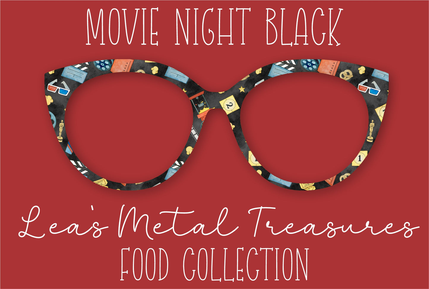 MOVIE NIGHT BLACK Eyewear Frame Toppers