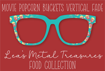 MOVIE POPCORN BUCKETS VERTICAL FADE Eyewear Frame Toppers