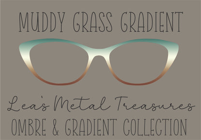 Muddy Grass Gradient Eyewear Frame Toppers COMES WITH MAGNETS