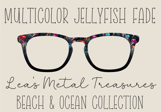 MULTICOLOR JELLYFISH FADE Eyewear Frame Toppers COMES WITH MAGNETS