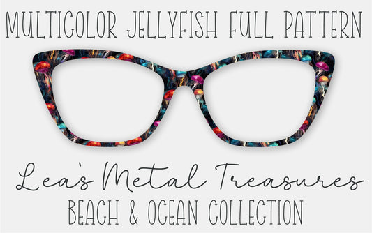 Multicolor Jellyfish Full Pattern • Magnetic Eyeglasses Toppers