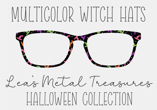 MULTICOLOR WITCH HATS Eyewear Frame Toppers COMES WITH MAGNETS