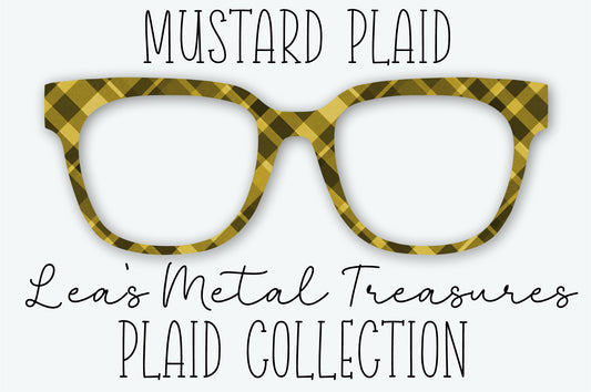 MUSTARD PLAID Eyewear Frame Toppers SEPTEMBER 2026 TOPPER OF THE MONTH