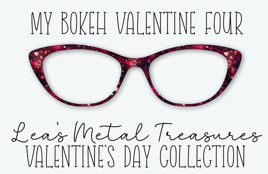 My Bokeh Valentine Four Eyewear Printed Magnetic Eyeglasses Topper