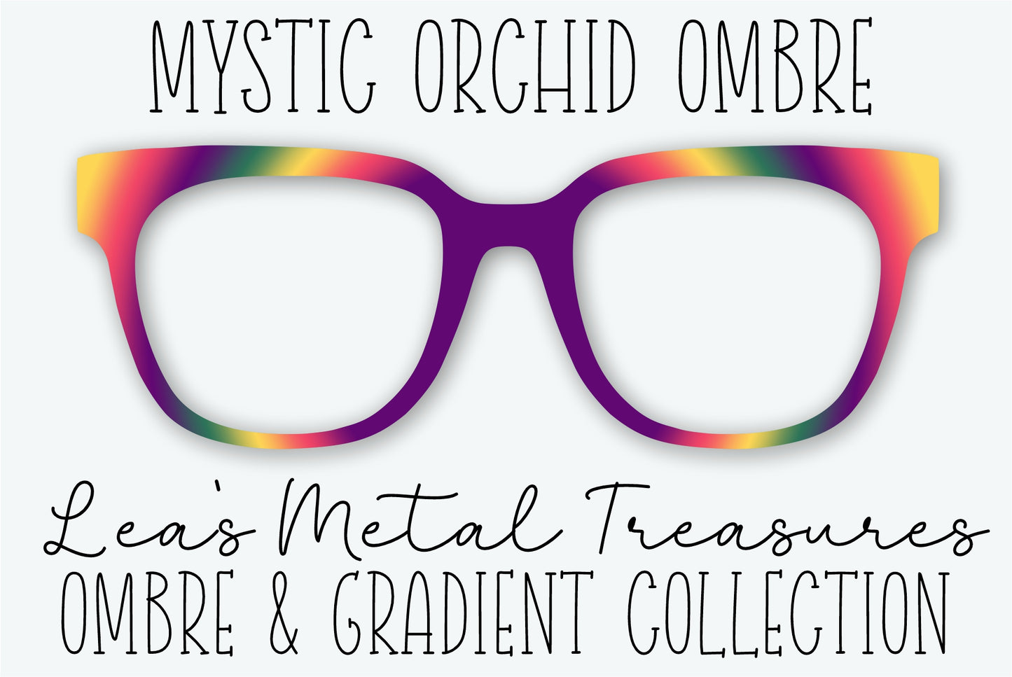 Mystic Orchid Ombre Eyewear Frame Toppers