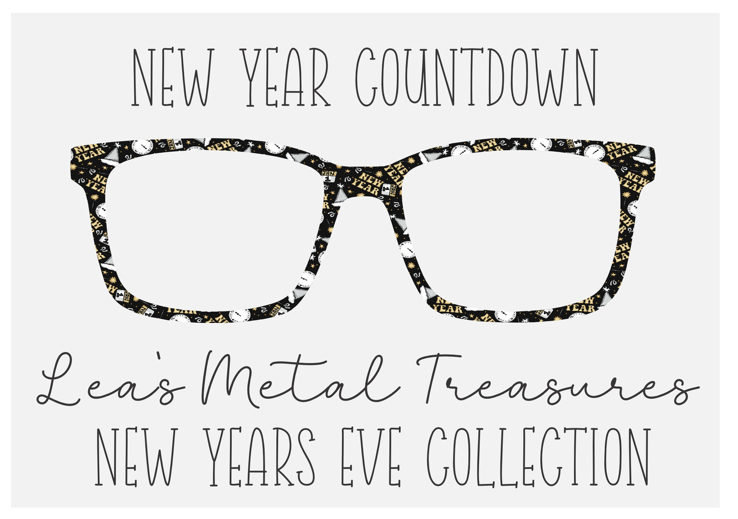 NEW YEAR COUNTDOWN Eyewear Frame Toppers COMES WITH MAGNETS